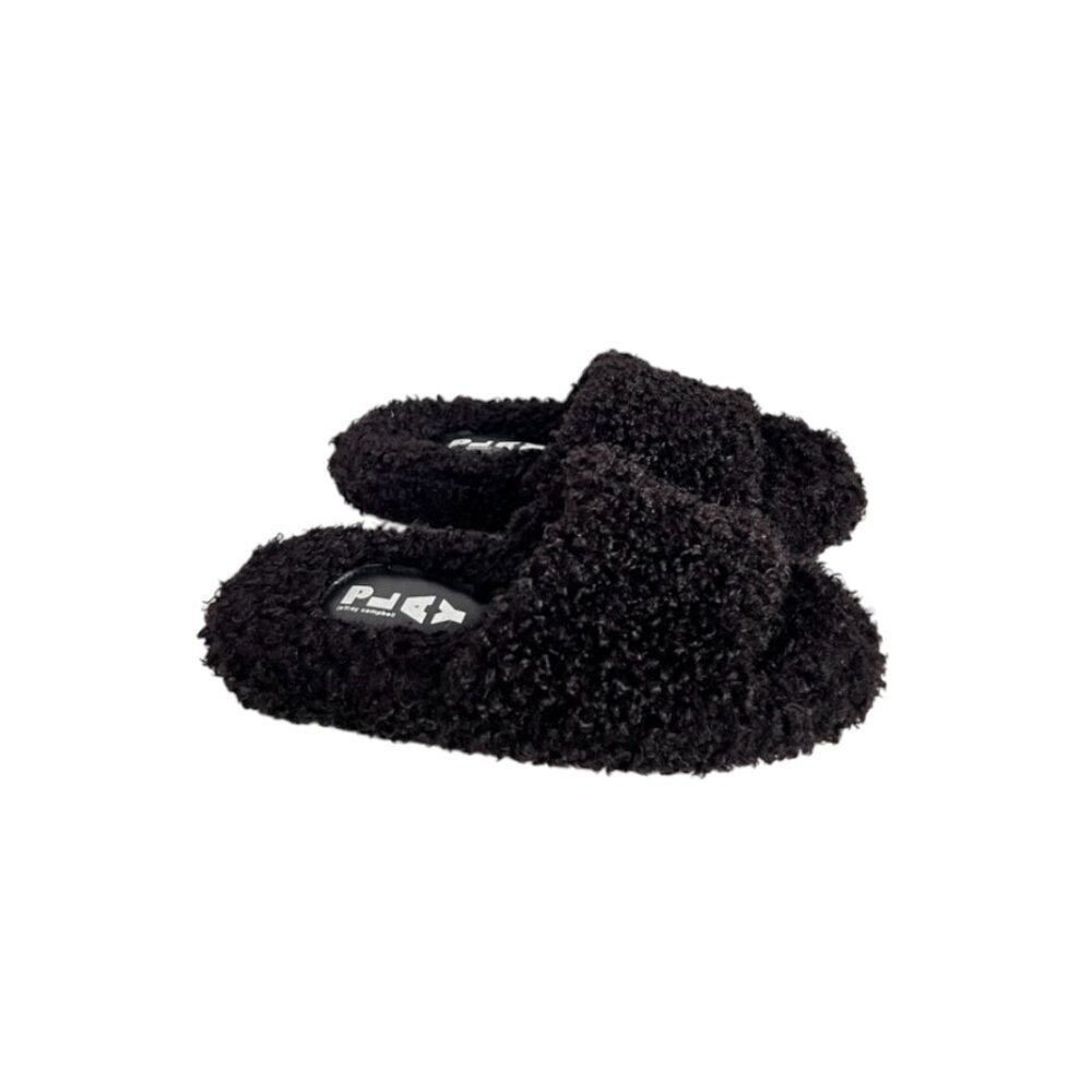 JEFFREY CAMPBELL Women Goodnight Plush Sandal Slippers - NEW NWOB